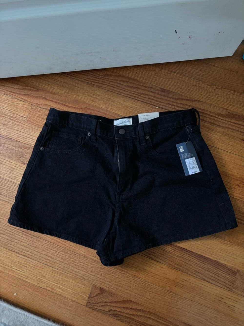 Universal Thread Black High-Rise Denim Shorts